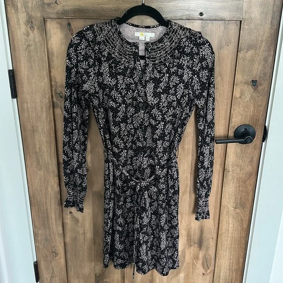 Boden Black and Pink Long Sleeve Dress - Picture 3 of 14